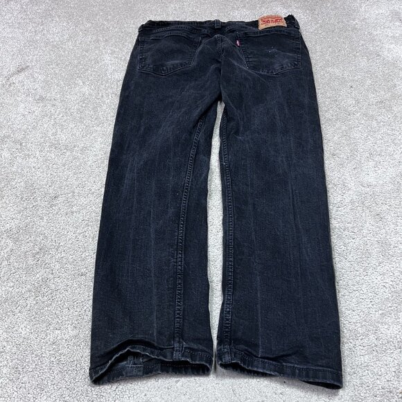 Levi’s Jeans Men’s Black Straight Leg Pockets Size 36x32 - Picture 7 of 12